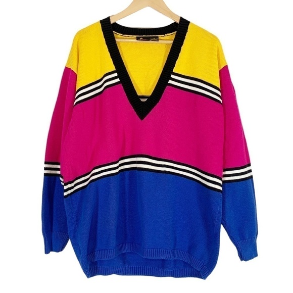 Vintage Liz Sport Y2k Oversized Knit Sweater - Picture 1 of 5